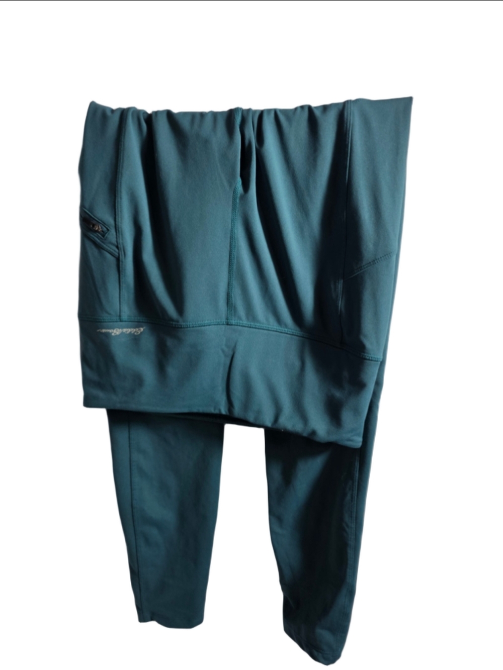 Women's Eddie Bauer Leggings Size S Teal athleisure workout hiking biking camp